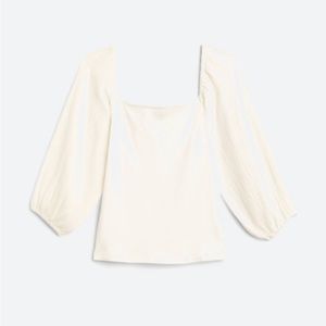 Sanctuary Large Women’s Remix Volume Sleeve White Top
